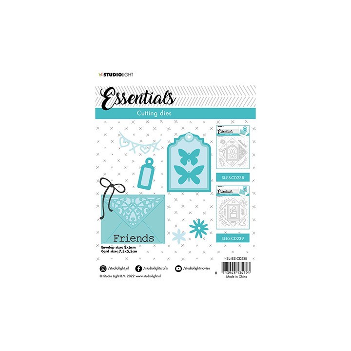 (SL-ES-CD238)Studio Light SL Cutting Die Envelope Friends Essentials nr.238