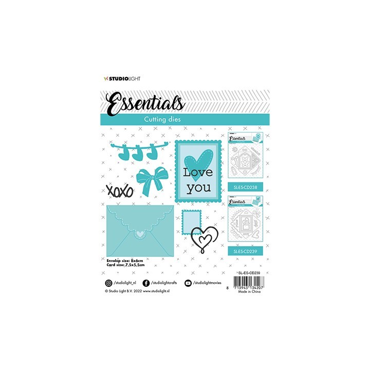(SL-ES-CD239)Studio Light SL Cutting Die Envelope Love Essentials nr.239
