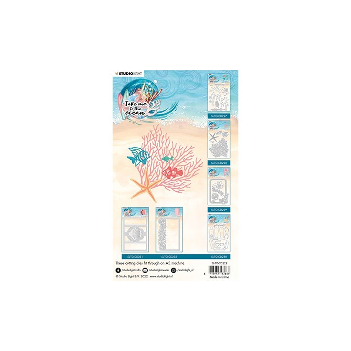 (SL-TO-CD228)Studio Light SL Cutting Die Coral fish Take me to the Ocean nr.228