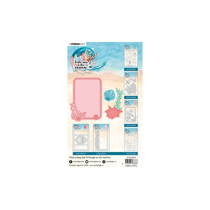 (SL-TO-CD229)Studio Light SL Cutting Die Shell frame Take me to the Ocean nr.229