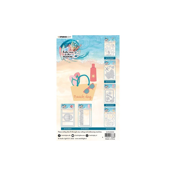 (SL-TO-CD230)Studio Light SL Cutting Die Beach day Take me to the Ocean nr.230