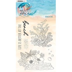 (SL-TO-STAMP216)Studio light BL Clear stamp Beach life Take me to the Ocean nr.216