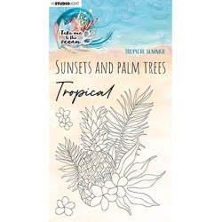 (SL-TO-STAMP217)Studio light BL Clear stamp Tropical summer Take me to the Ocean nr.217