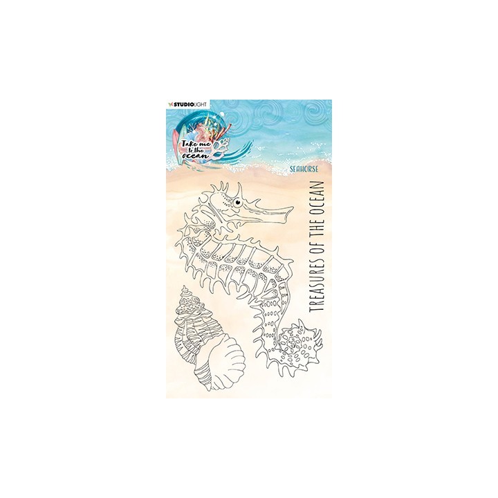 (SL-TO-STAMP218)Studio light BL Clear stamp Seahorse Take me to the Ocean nr.218