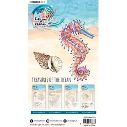 (SL-TO-STAMP218)Studio light BL Clear stamp Seahorse Take me to the Ocean nr.218