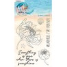 (SL-TO-STAMP219)Studio light BL Clear stamp Summer flowers Take me to the Ocean nr.219