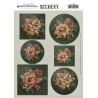 (CDS10036)Scenery - Yvonne Creations - Aquarella - Christmas Miracle - Vintage Green Flowers
