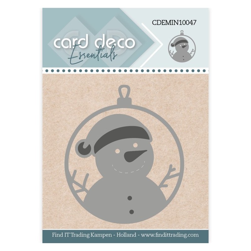 (CDEMIN10047)Card Deco Essentials - Mini Dies - 47 - Snowman Ornament