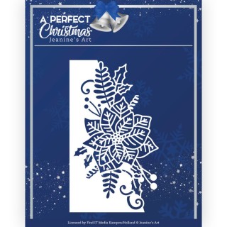 (JAD10159)Dies - Jeanine's Art - A Perfect Christmas - Poinsettia Border