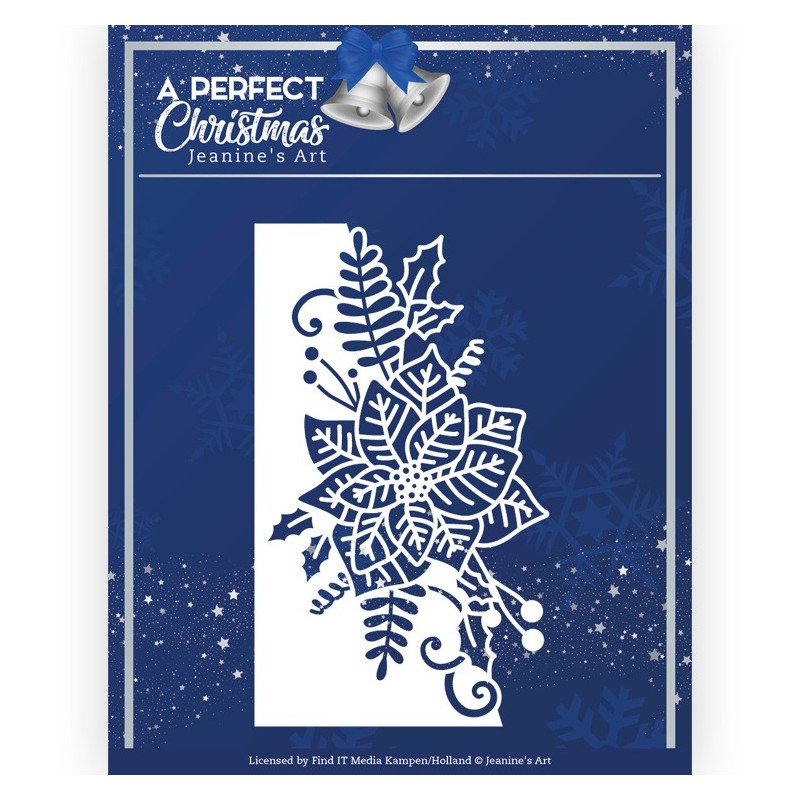 (JAD10159)Dies - Jeanine's Art - A Perfect Christmas - Poinsettia Border