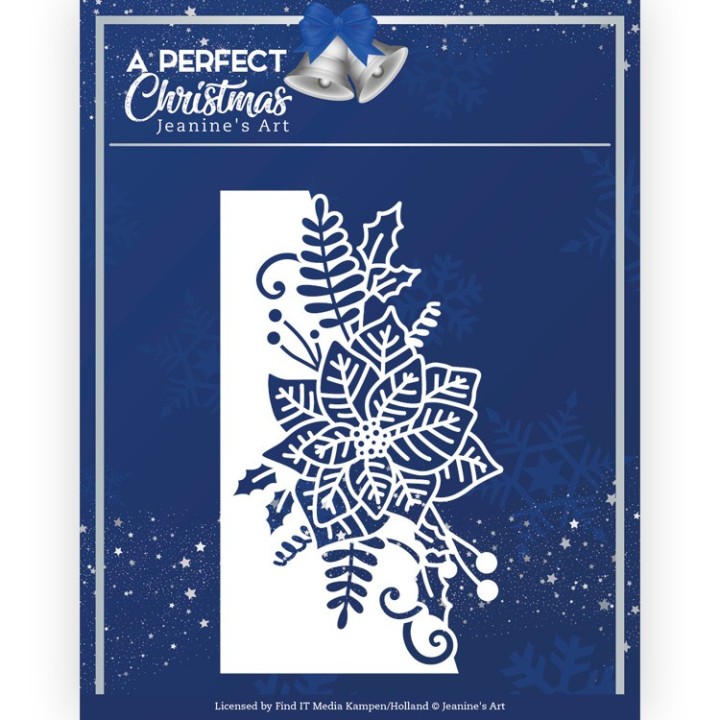 (JAD10159)Dies - Jeanine's Art - A Perfect Christmas - Poinsettia Border