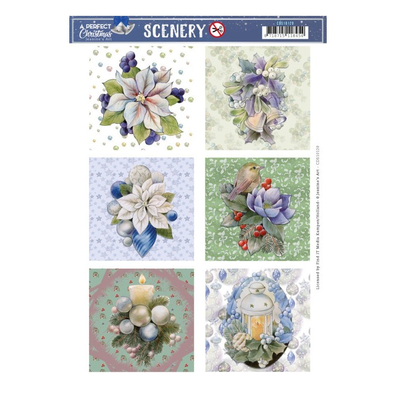 (CDS10120)Scenery - Jeanine's Art - A Perfect Christmas - Christmas Candle Square