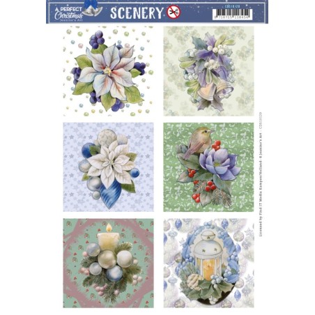 (CDS10120)Scenery - Jeanine's Art - A Perfect Christmas - Christmas Candle Square
