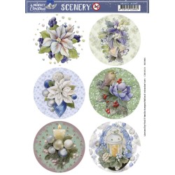 (CDS10121)Scenery - Jeanine's Art - A Perfect Christmas - Christmas Candle Round