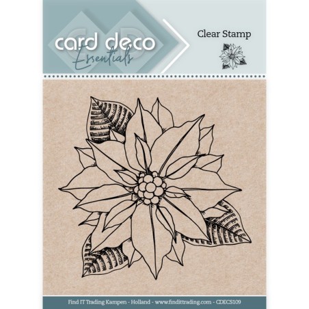 (CDECS109)Card Deco Essentials Clear Stamps - Christmas Flower