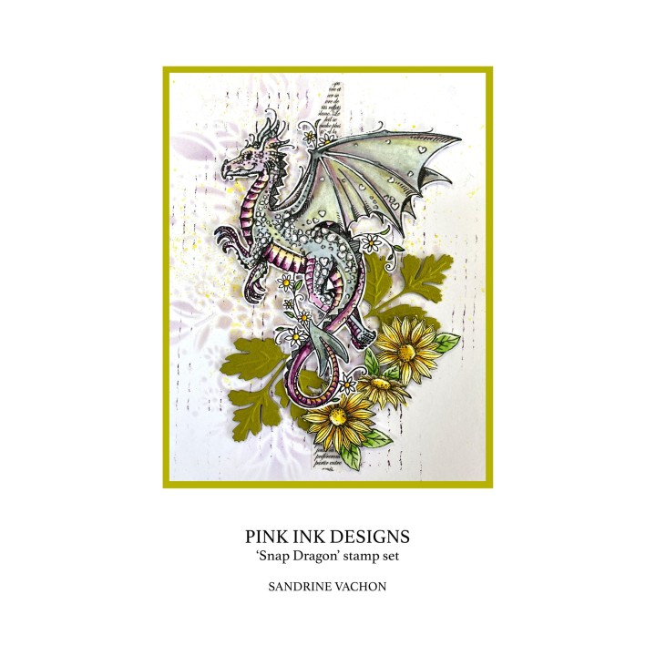 (PI173)Pink Ink Designs Snap Dragon Clear Stamp