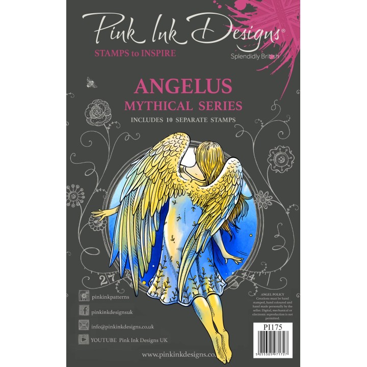 (PI175)Pink Ink Designs Angelus Clear Stamp