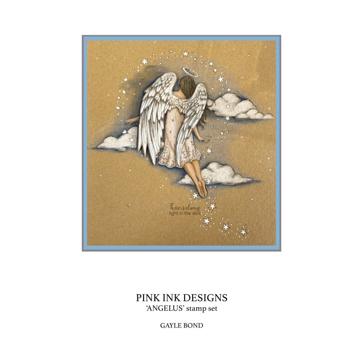 (PI175)Pink Ink Designs Angelus Clear Stamp