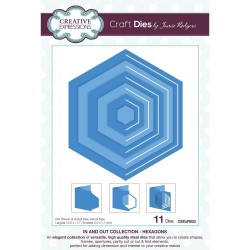 (CEDJR023)Creative Expressions Jamie Rodgers Craft Die In and Out Collection Hexagons
