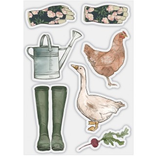 (CCSTMP079)Craft Consortium Gardeners Delight Clear Stamps