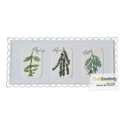(3027)CraftEmotions clearstamps A5 - Herbs