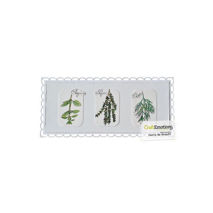 (3027)CraftEmotions clearstamps A5 - Herbs