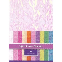 (8.6950)Sparkling Sheets Seashell, 4 Sheets A4