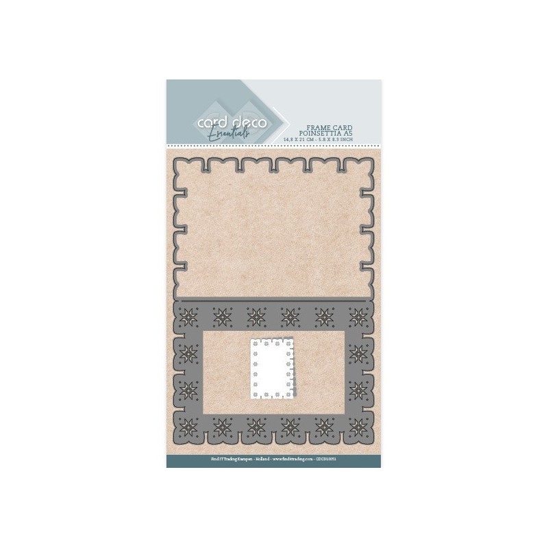 (CDCD10051)Card Deco Essentials Frame Dies - Poinsettia - A5