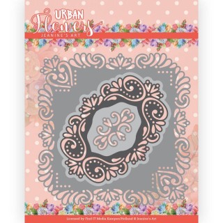 (JAD10163)Dies - Jeanine's Art - Urban Flowers - Urban Square