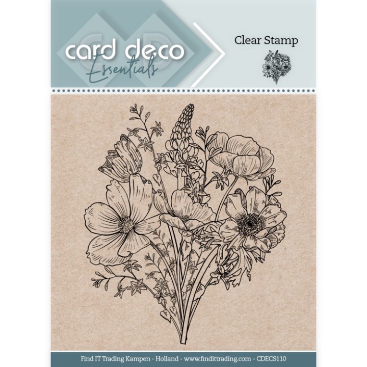 (CDECS110)Card Deco Essentials Clear Stamps - Bouquet