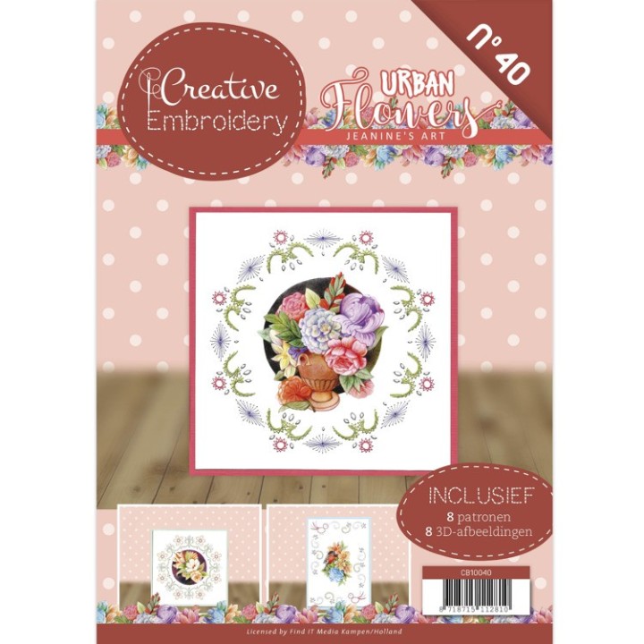 (CB10040)Creative Embroidery 40 - Jeanine's Art Urban Flowers