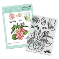(PD8665)Polkadoodles Lovely Day Blossom Flower Clear Stamps