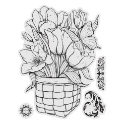(CO728577)Couture Creations Tulip Stamp and Colour Set (4pc)