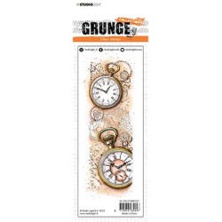 (SL-GR-STAMP227)Studio Light SL Clear Stamp Vintage clocks Grunge Collection nr.227