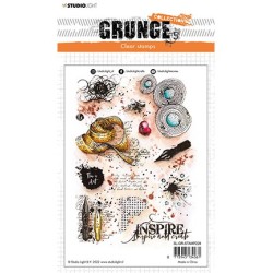 (SL-GR-STAMP229)Studio Light SL Clear Stamp Inspire and create Grunge Collection nr.229
