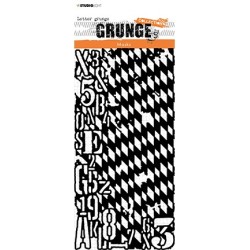 (SL-GR-MASK110)Studio light stencil Letter grunge Grunge Collection nr.110