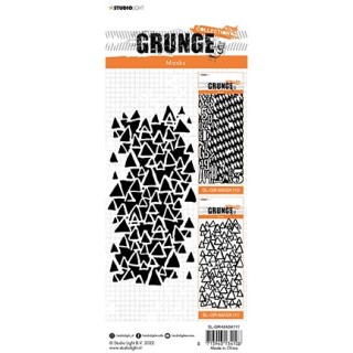 (SL-GR-MASK111)Studio light stencil Triangle grunge Grunge Collection nr.111