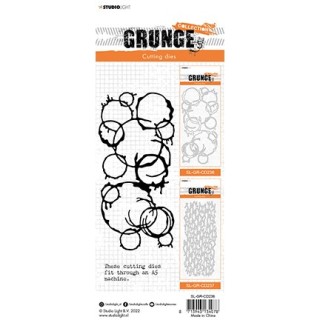 (SL-GR-CD236)Studio Light SL Cutting Die Coffee circles Grunge Collection nr.236