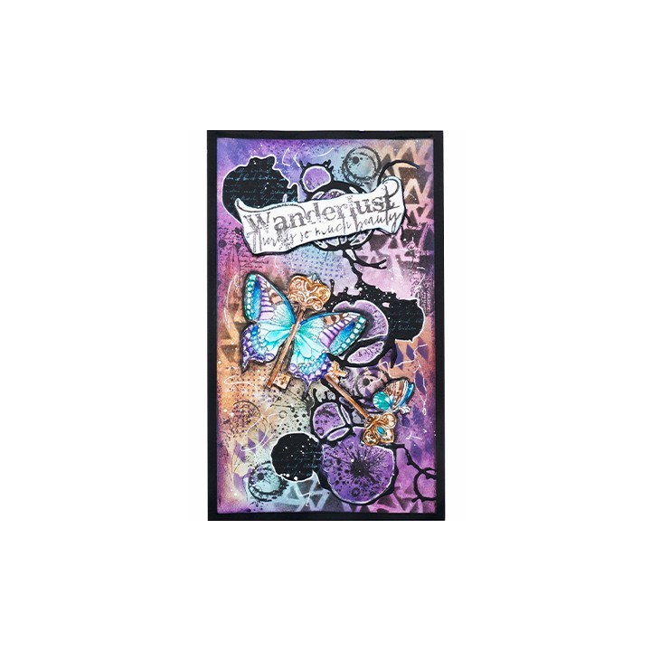 (SL-GR-CD236)Studio Light SL Cutting Die Coffee circles Grunge Collection nr.236