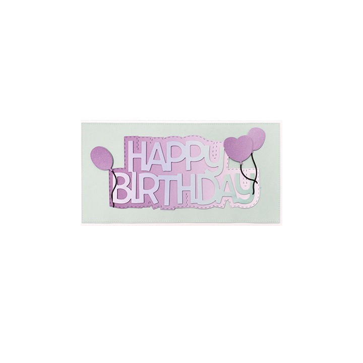 (CCL-ES-CD267)Studio Light Cutting Die Happy Birthday Essentials Wordz XL nr.267