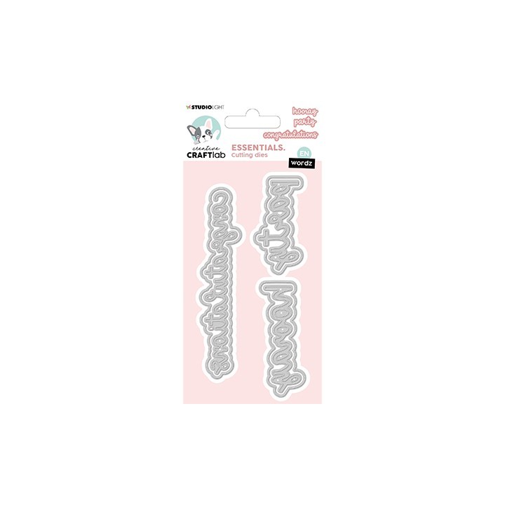 (CCL-ES-CD268)Studio Light Cutting Die Happy Birthday Essentials Wordz nr.268