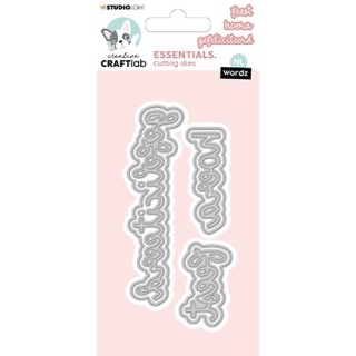 (CCL-ES-CD269)Studio Light Cutting Die Gefeliciteerd Essentials Wordz nr.269