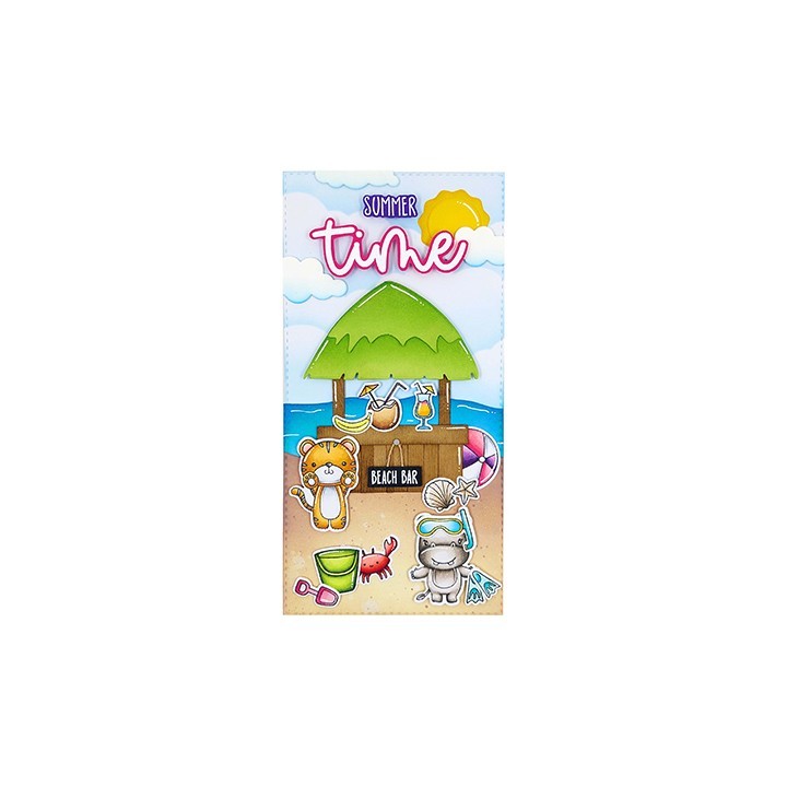 (SL-SS-SCD47)Studio Light Stamp & Cutting Die Beach fun Sweet Stories nr.47