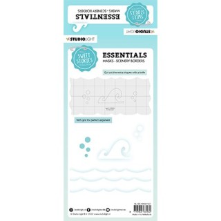 (SL-SS-MASK122)Studio light stencil Water scene Sweet Stories nr.122