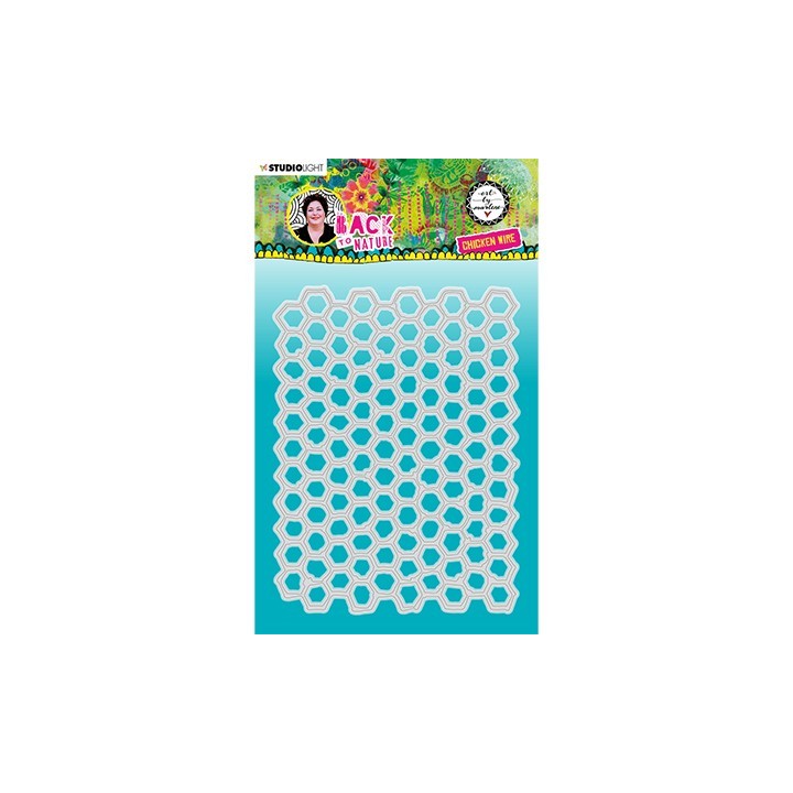 (ABM-BTN-CD144)Studio Light Cutting Die Chicken Wire Back To Nature nr.144