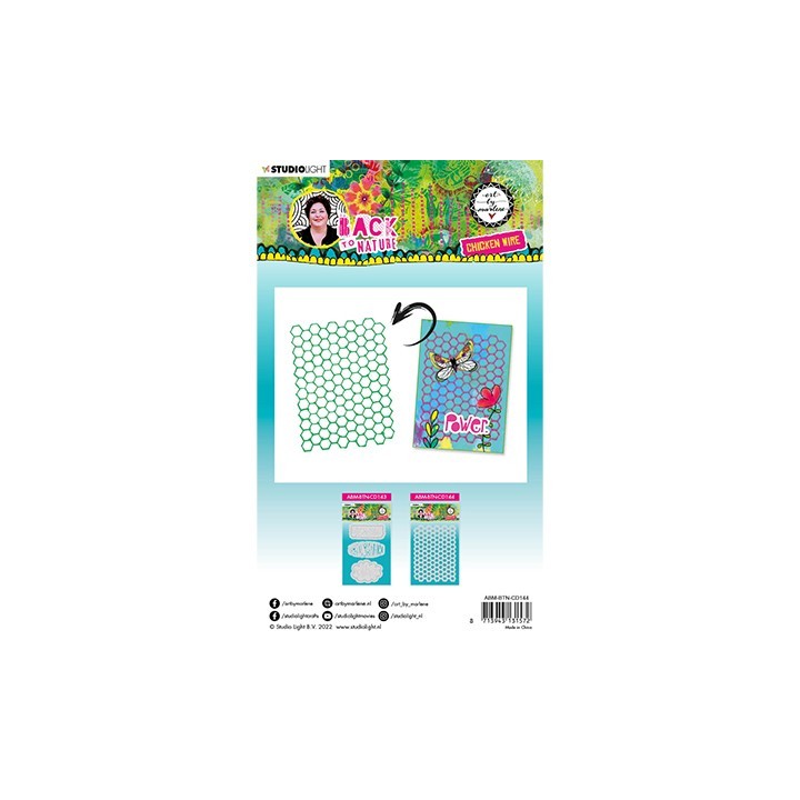 (ABM-BTN-CD144)Studio Light Cutting Die Chicken Wire Back To Nature nr.144
