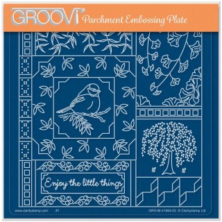 (GRO-FL-41664-03)Groovi Plate A5 LINDA WILLIAMS' ENJOY THE LITTLE THINGS - EASY LAYOUT