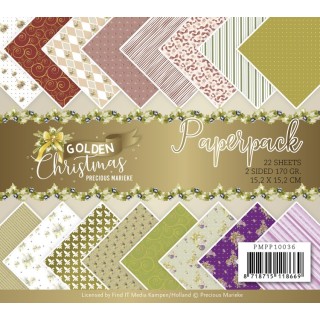 (PMPP10036)Paperpack - Precious Marieke - Golden Christmas