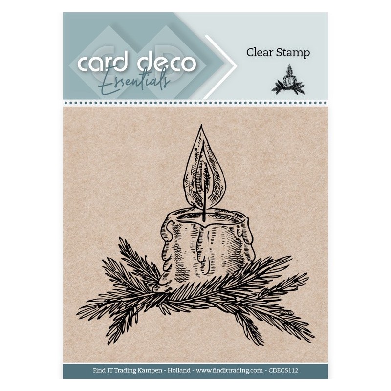 (CDECS112)Card Deco Essentials Clear Stamps - Christmas Candle