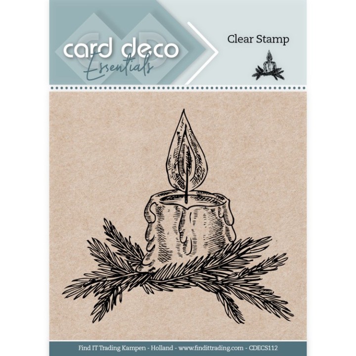 (CDECS112)Card Deco Essentials Clear Stamps - Christmas Candle